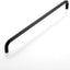Manija puerta ducha 24" acero inox vidrio negro mate