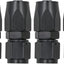 4 Pzas Adaptador AN6-6AN Manguera Combustible Negro