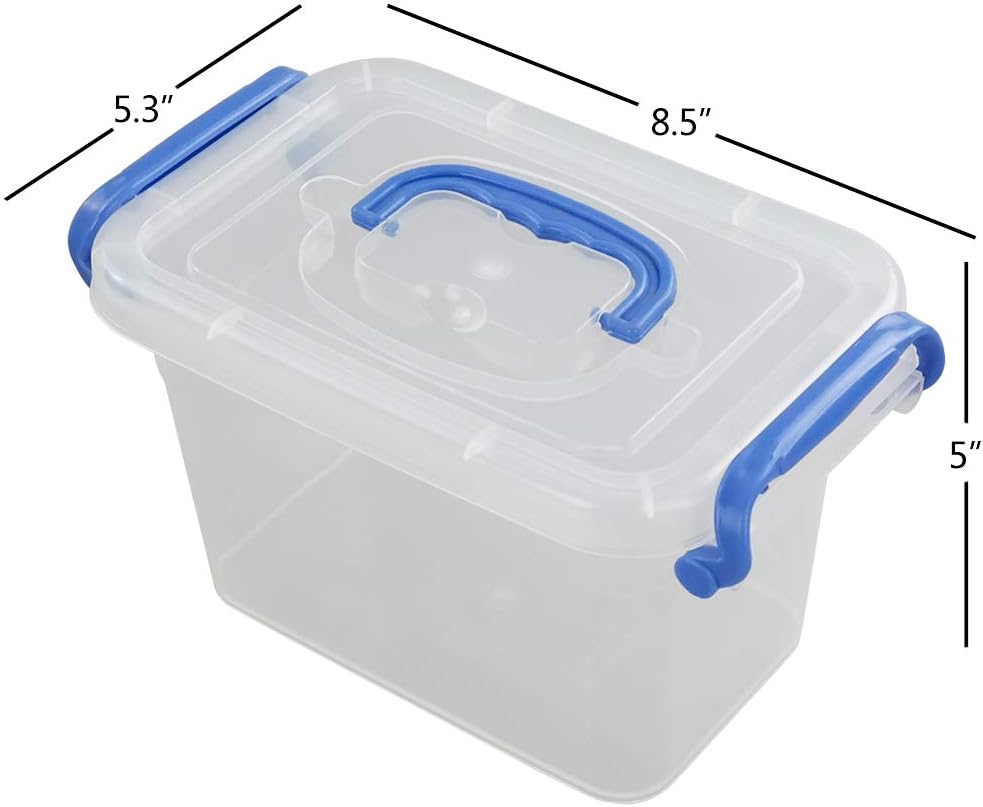 Contenedor plástico 1.5L transparente set 6