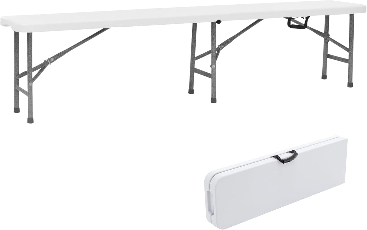 Banco plegable plástico 6ft para interiores exteriores