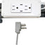 Estación acoplamiento 15A USB-C con brazo retráctil blanco