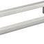 25 Tiradores Níquel Cepillado 7-1/2" Cuadrados Acero Inox