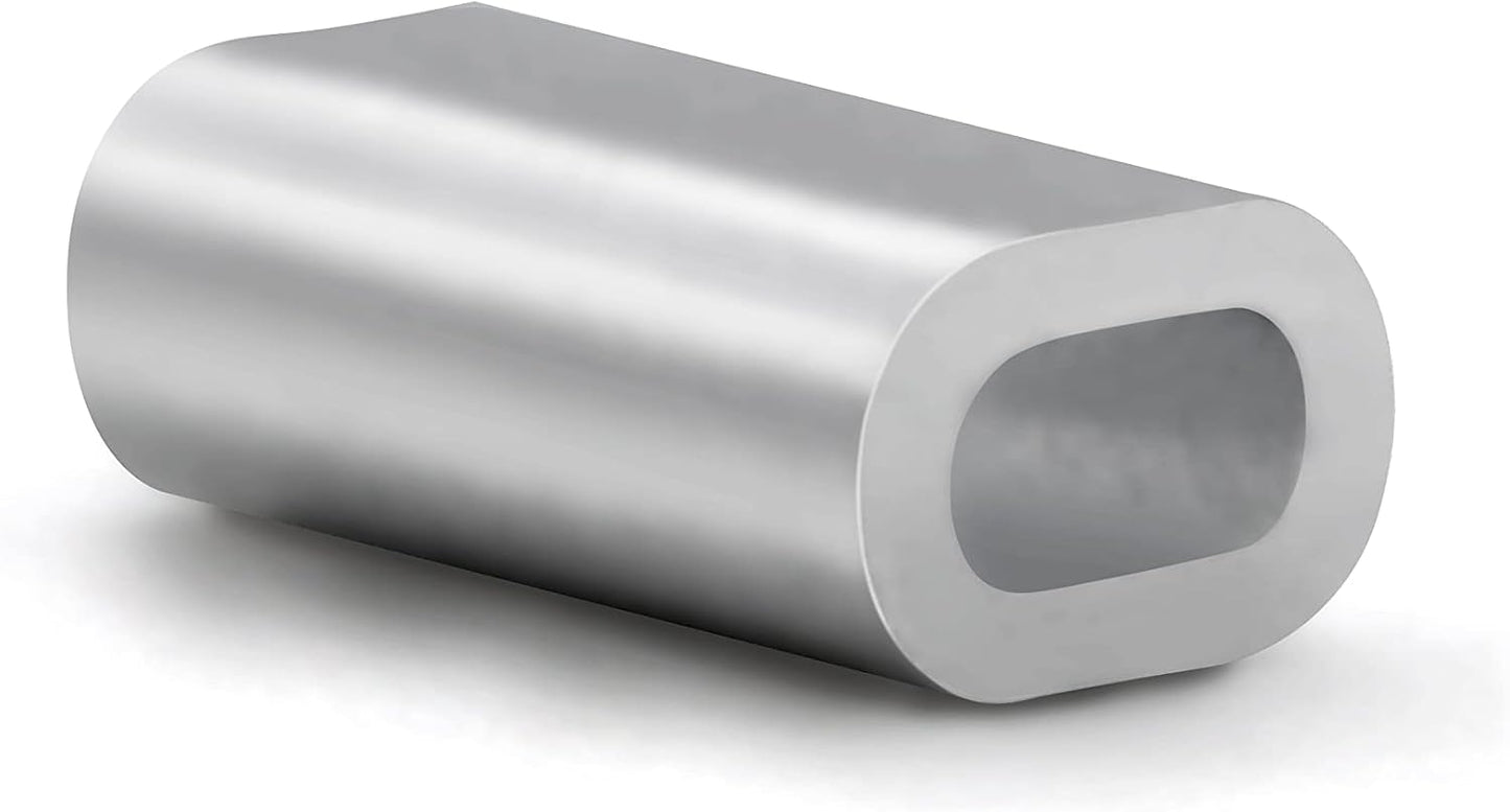 Mangas crimpado pesca aluminio 0.7-1.9mm 100uds