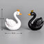 Figura cisne plástico decoración casa muñecas jardín hadas
