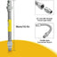 Línea combustible acero inox 3/4 comp 0D3031