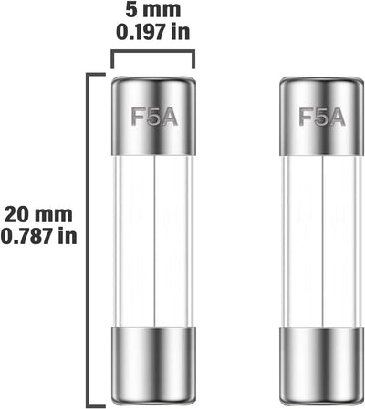 Fusible 5A 250V tubo acción rápida paquete 50