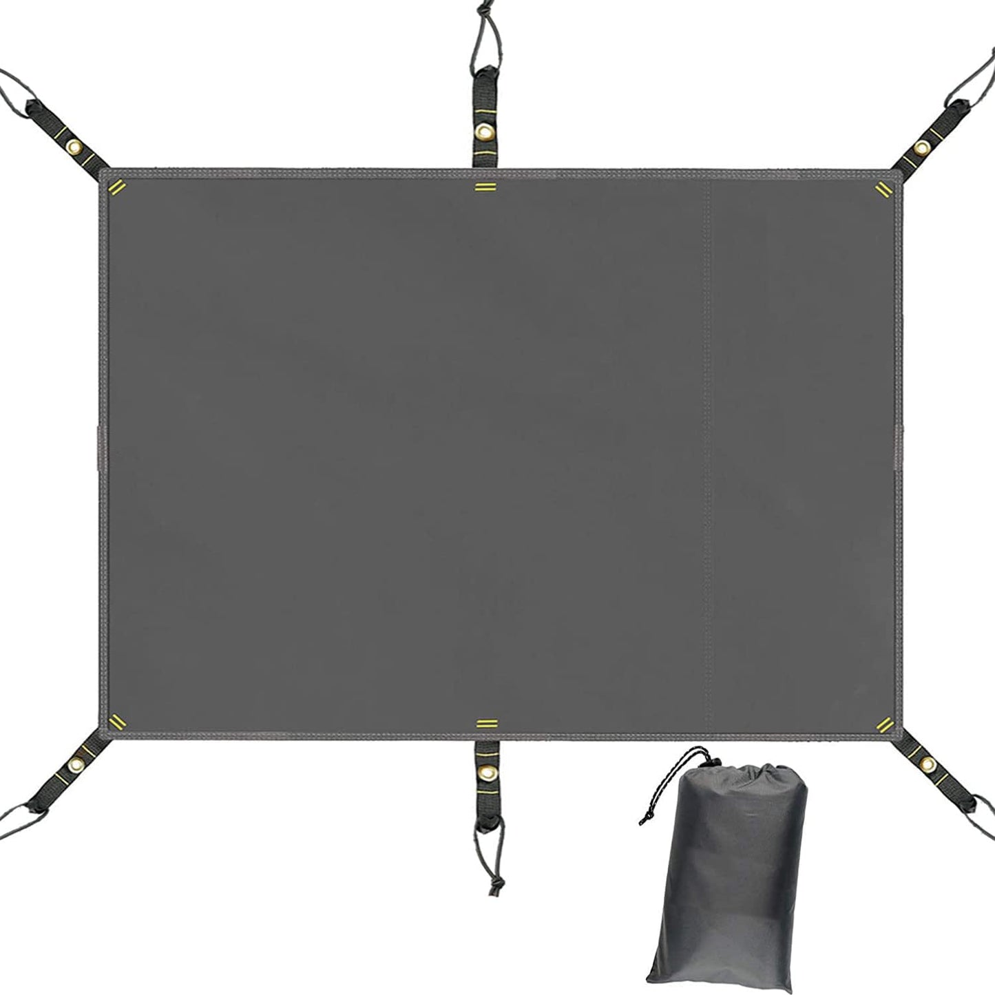 Base de tienda de campaña impermeable PU 3000 ultraligera gris