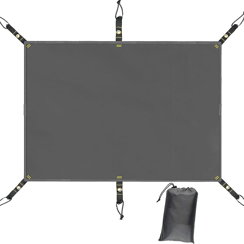 Base de tienda de campaña impermeable PU 3000 ultraligera gris