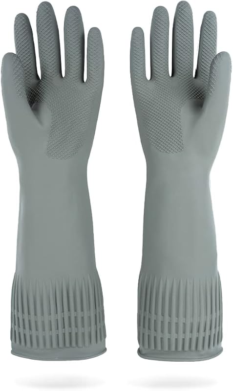 Guantes goma reutilizables antideslizantes para lavar platos