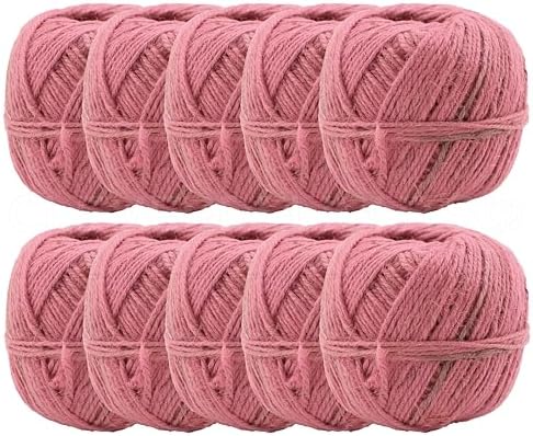 Cuerda yute natural rosa 1000yardas 0.079pulg 10uds