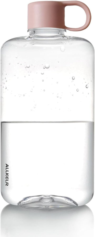 Botella agua Tritan sin BPA portátil 16.9oz rosa