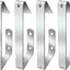 4 Clips Acero Inox para Cortinas Caravana Soportes Laterales