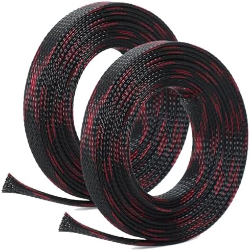 Fundas cable detector metales 10pies 2unid rojo
