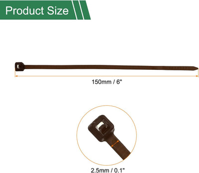 150 Bridas Cable 6" para Hogar Oficina Taller