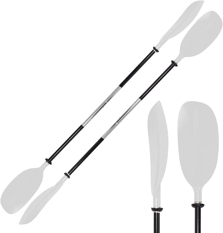 Paletas kayak aluminio asimétricas eje dividido 2 pzas