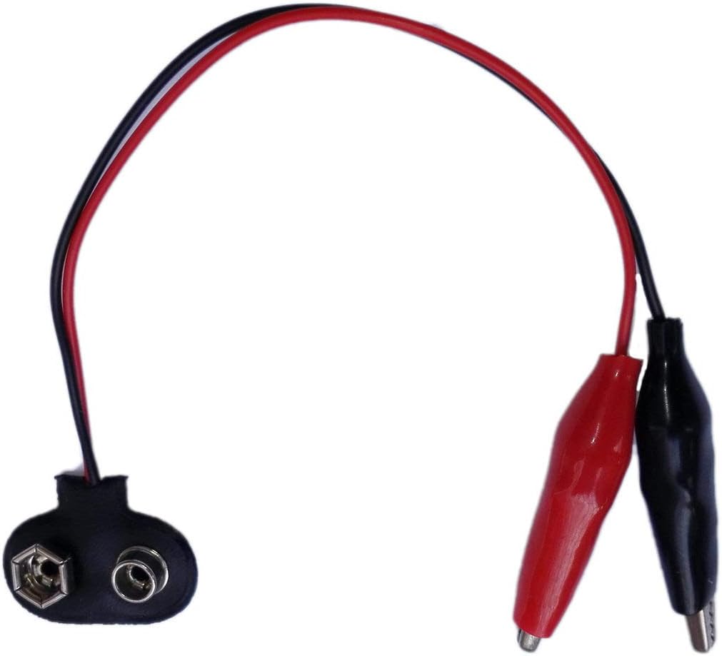 Cable adaptador 9V a pinzas cocodrilo tipo T set 3