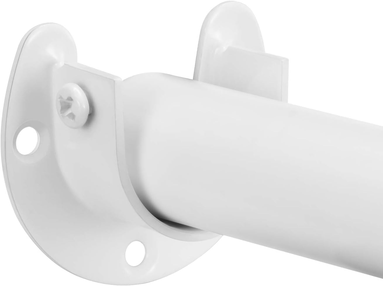 4 Soportes Acero Inox Barra U 1-1/4" Color Blanco