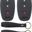 2 Fundas Silicona Llavero Inteligente Comp Chevrolet 21-22