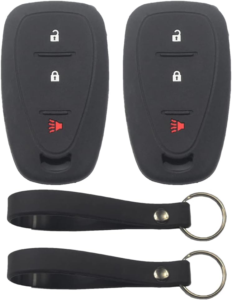 2 Fundas Silicona Llavero Inteligente Comp Chevrolet 21-22
