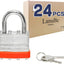 Candado laminado con llave 1.575" pack 24