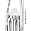 Herramienta 12 en 1 llavero plegable para acampar 3.46x1.46pulg