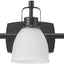 Lámpara tocador LED 3 luces 25W negro mate 1780lm