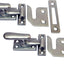 Cerradura ventana latón macizo níquel satinado set 2