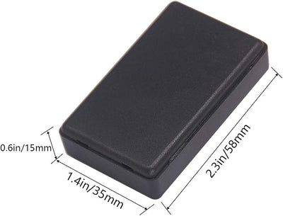 Caja conexiones plástico ABS 5uds color negro 2.28x1.38x0.59pulg