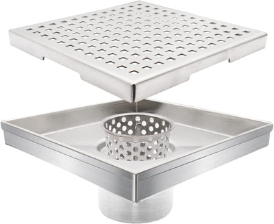Drenaje ducha 4pulg acero inox 304 rejilla ajustable