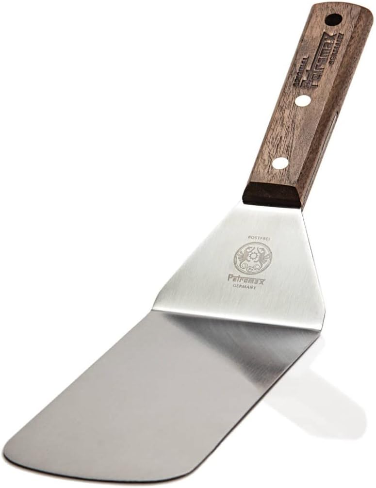 Espátula acero inox Flex2 mango madera cocina campamento