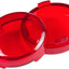 Cubierta lente luces Harley Dyna Fatboy 2 Pzas color rojo