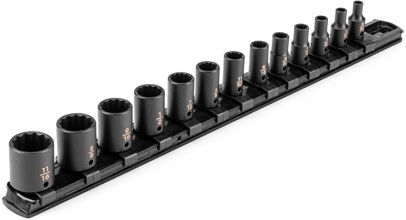 Set 13 Pzas Llaves Impacto 1/4" Riel 5/32-11/16