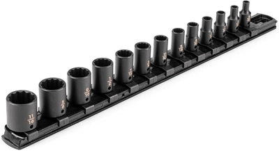 Set 13 Pzas Llaves Impacto 1/4" Riel 5/32-11/16