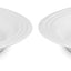 Set 4 Platos Llanos Gres 10.5pulg Blanco