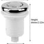 Interruptor botón aire multiusos para hogar baño spa