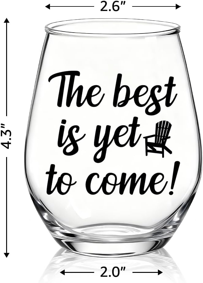 Copa vino sin tallo «The Best Is Yet To Come» para mujer