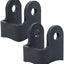 2 Soportes Choque Negro Curvados para Remolques