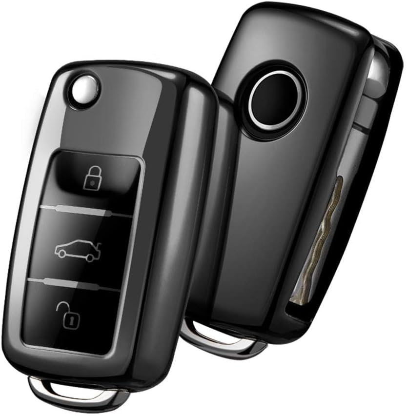 Funda llavero VW TPU suave 361 grados negro galvanizado