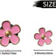 6 Clips Ventilación Flores Margaritas Rosa para Auto