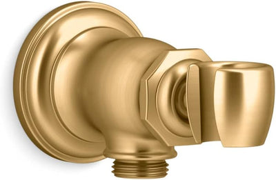Soporte ducha de mano pared latón cepillado moderno