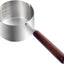 Cuchara medidora acero inox 304 mango madera 1 taza