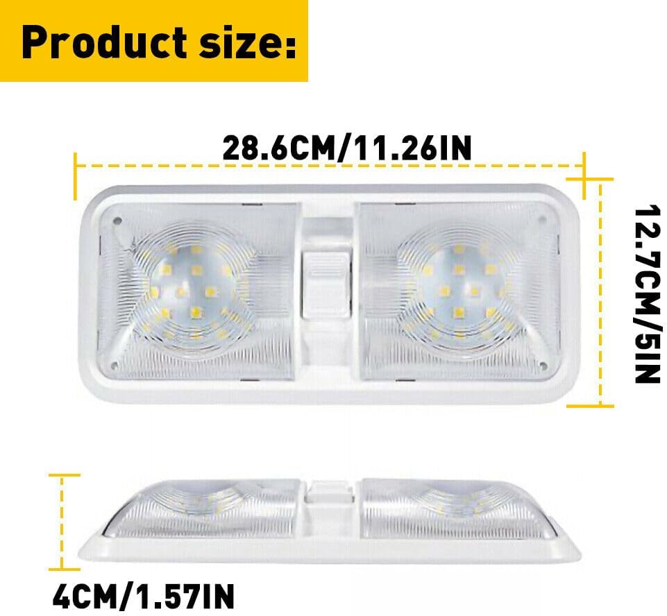 Set 10 luces LED 12V para RV con interruptor luz neutra