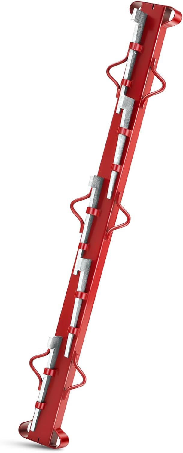 Ensanchador valla alambre tejido 4ft con 5 cuñas acero rojo