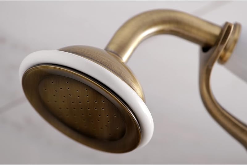 Grifo bañera con ducha latón antiguo