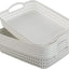 Bandeja plástico blanco set 6 grande