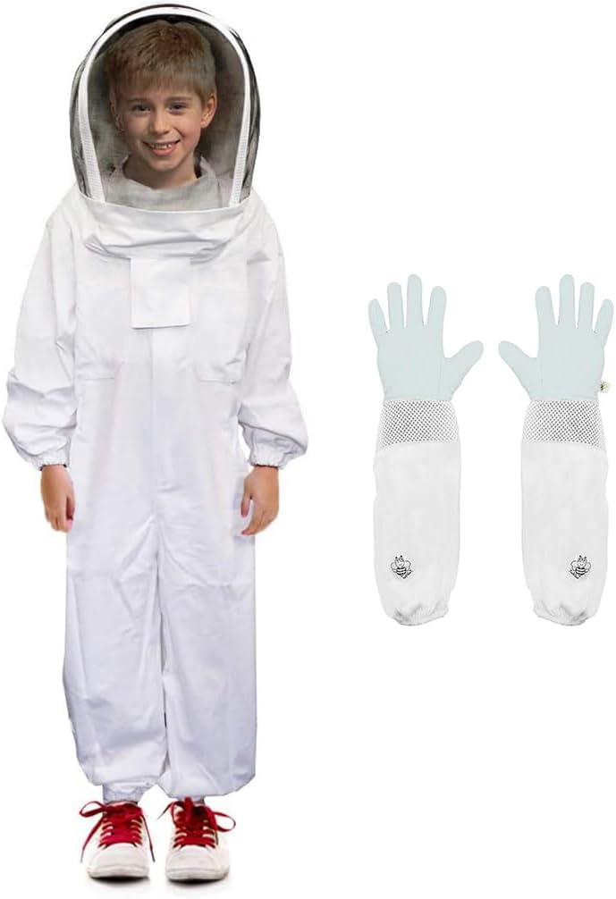 Traje apicultura niño ventilado con guantes y capucha