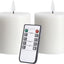 2 Velas LED sin llama 3x3" parpadeantes cera real