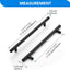 Manijas acero inox 7.5" pack 30 para armarios y cajones