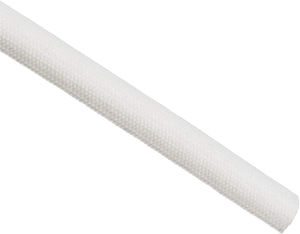 Manga aislamiento fibra vidrio silicona blanca 16.4ft