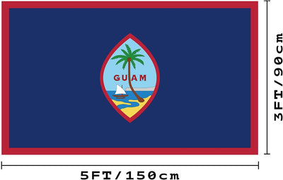 Bandera Guam 3x5ft para cubierta jardín